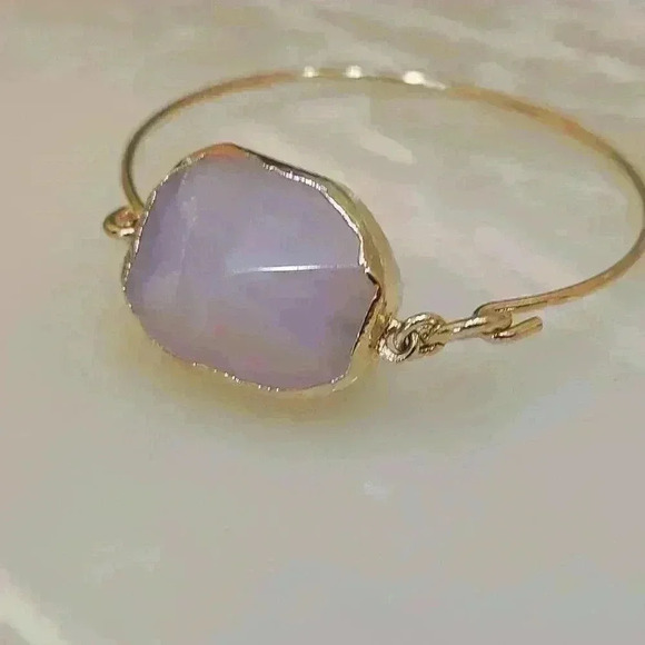 Rose quartz Gold-toned small size bracelet - Picture 4 of 14